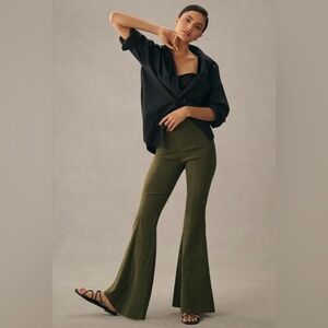 NWT, Size 14, Slim Trumpet Flare Pants in Holly by Maeve